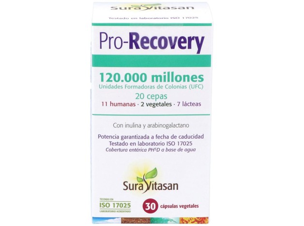 Sura Vitasan Pro-Recovery Vegetales 30Caps