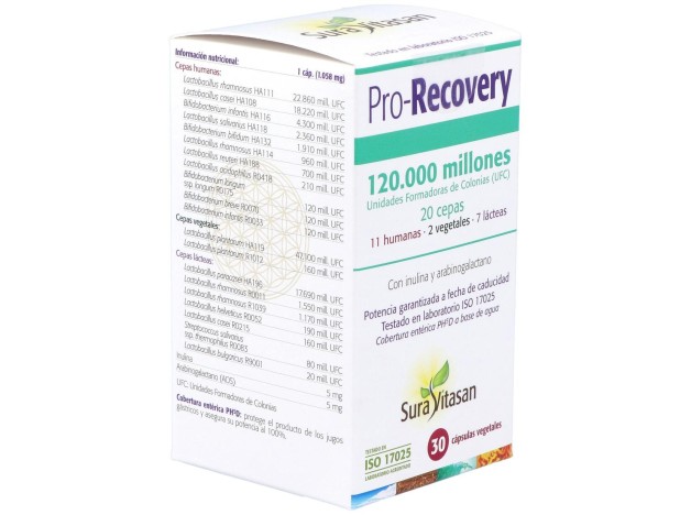 Sura Vitasan Pro-Recovery Vegetales 30Caps
