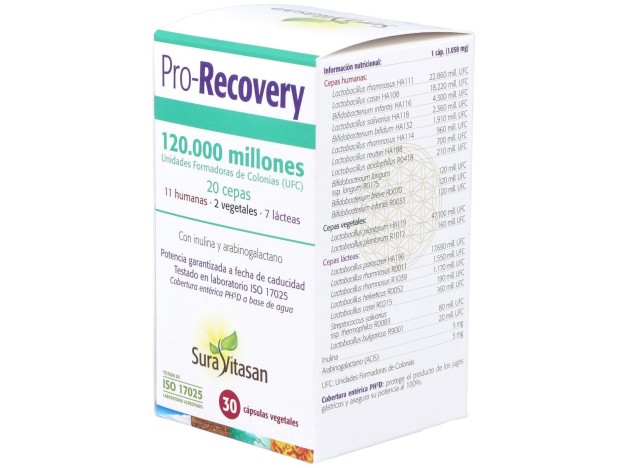 Sura Vitasan Pro-Recovery Vegetales 30Caps
