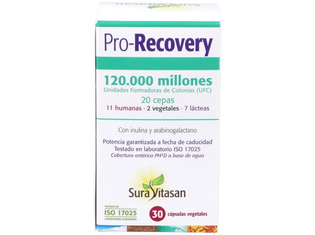 Sura Vitasan Pro-Recovery Vegetales 30Caps