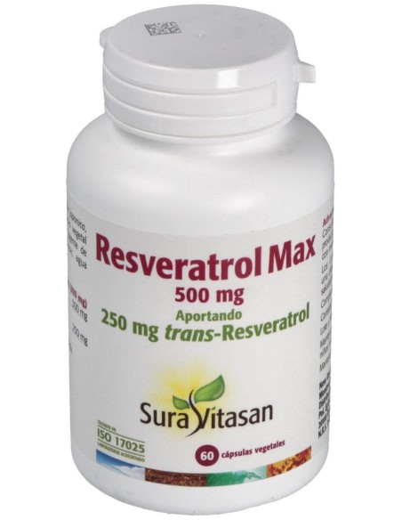 Sura Vitasan Resveratrol Max 500Mg 60Caps