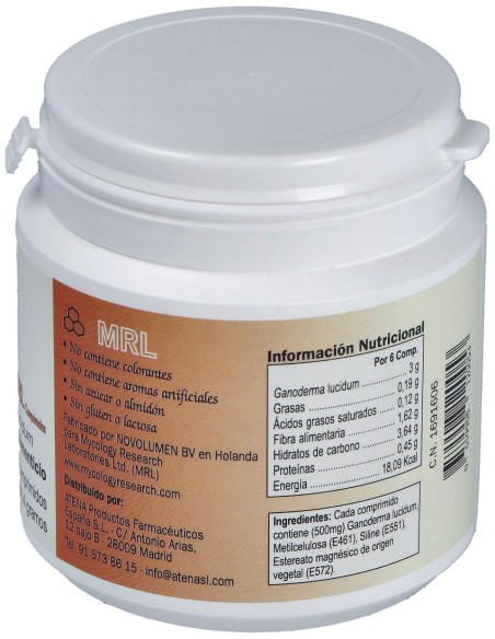 Reishi-Ganoderma-Mrl 500Mg. 90Comp.