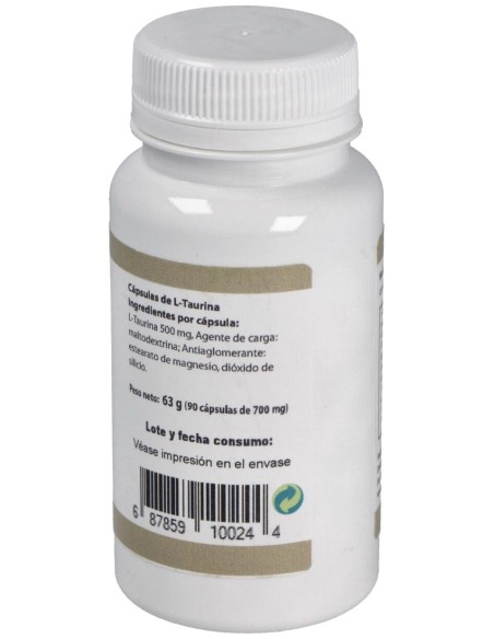 Taurina 500Mg. 90Cap.