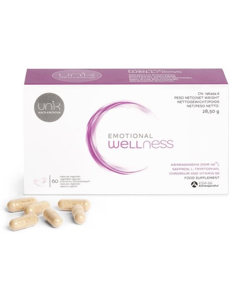 Unik Bienestar Emocional 60Cap.Veg.