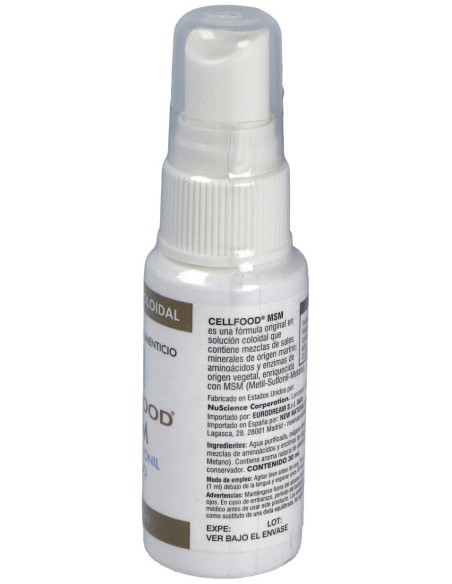 Cell Food Msm Spray 30Ml.