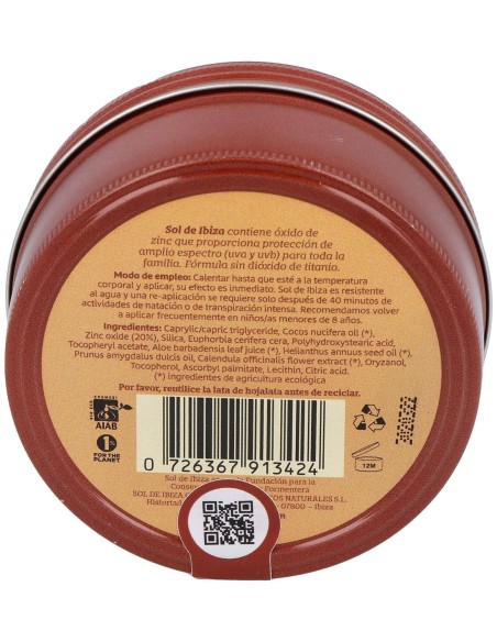 Sol De Ibiza Crema Solar Spf30 100Gr. Bio