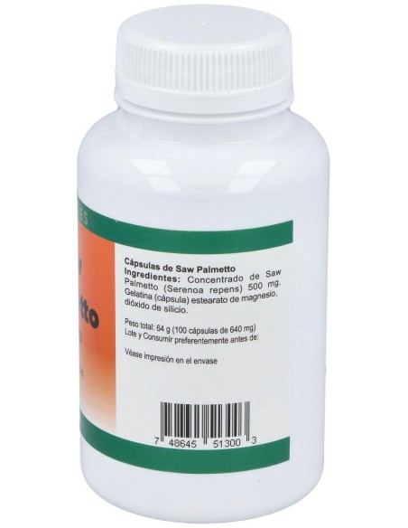 Saw Palmetto 500Mg. 100Cap.