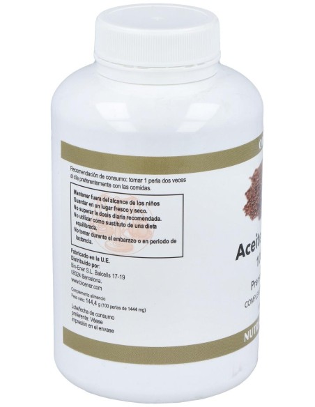 Aceite De Linaza (Semilla Lino) 1000Mg. 100Perlas