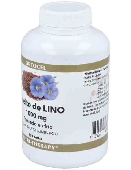 Aceite De Linaza (Semilla Lino) 1000Mg. 100Perlas