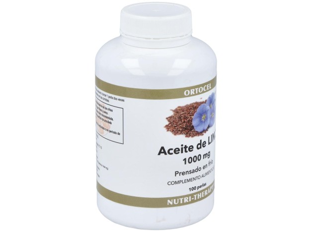 Aceite De Linaza (Semilla Lino) 1000Mg. 100Perlas