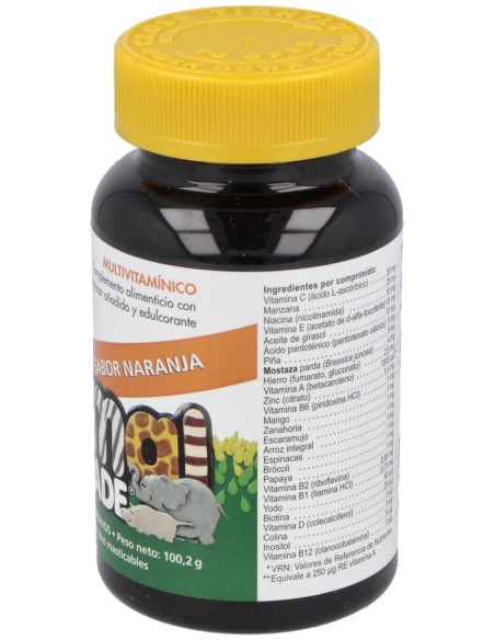 Animal Parade Multiv. Naranja 60Comp. Masticable