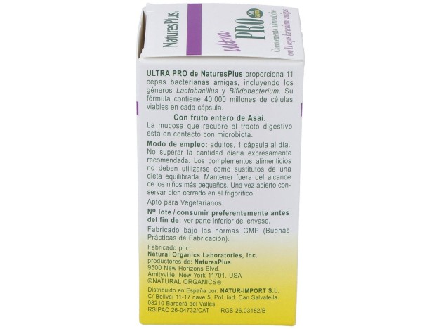 Ultra Pro Probiotico 30Cap.