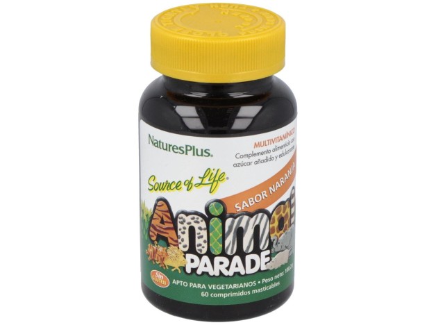 Animal Parade Multiv. Naranja 60Comp. Masticable