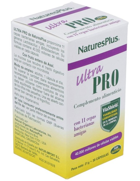 Ultra Pro Probiotico 30Cap.