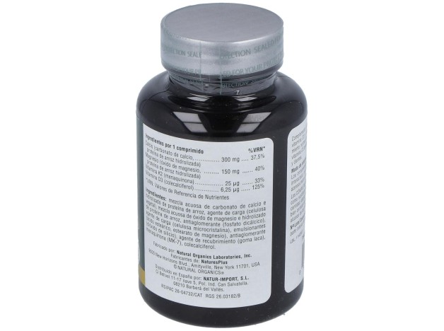 Natures Plus Ca/Mg/D3+K2 30 Comprimidos