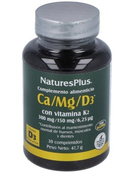 Natures Plus Ca/Mg/D3+K2 30...