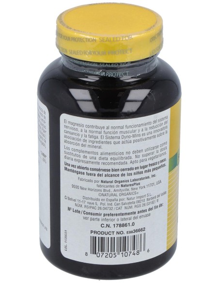 Dyno-Mins Magnesio 300Mg. 90 Comp.