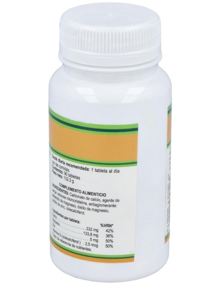 Natural Force Calcium Magnesium Zinc Vitamina D 90Caps