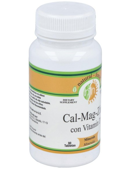 Natural Force Calcium Magnesium Zinc Vitamina D 90Caps