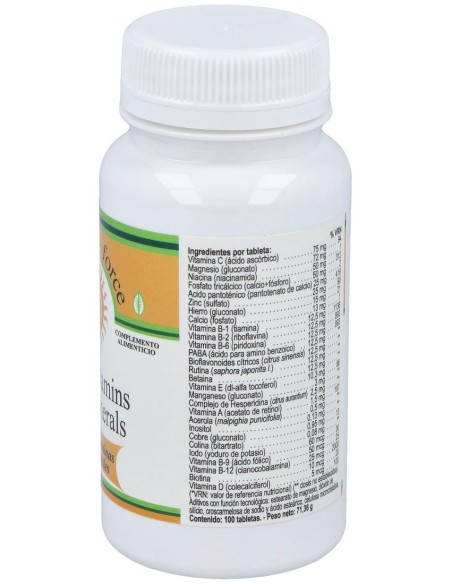 Multivitaminas Y Minerales 100Comp.