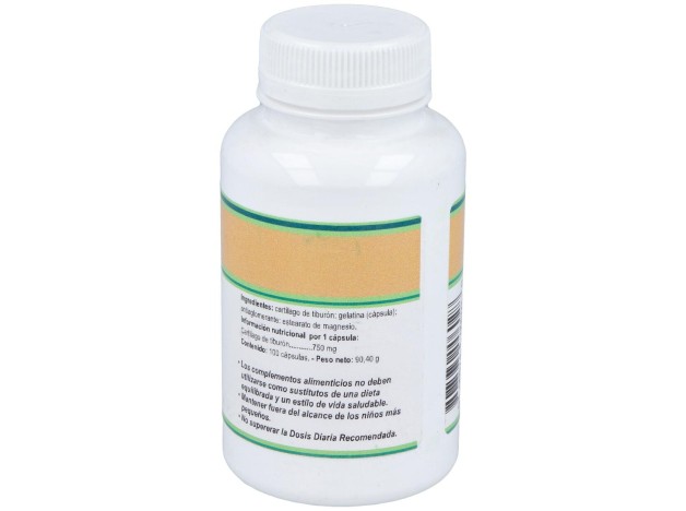 Cartilago De Tiburon 750Mg. 100Cap.