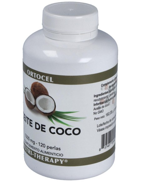 Ortocel Nutri-Therapy Aceite De Coco 1000Mg 120Perlas