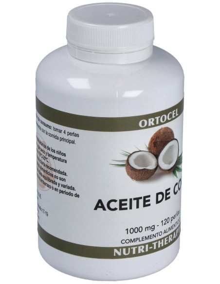Ortocel Nutri-Therapy Aceite De Coco 1000Mg 120Perlas