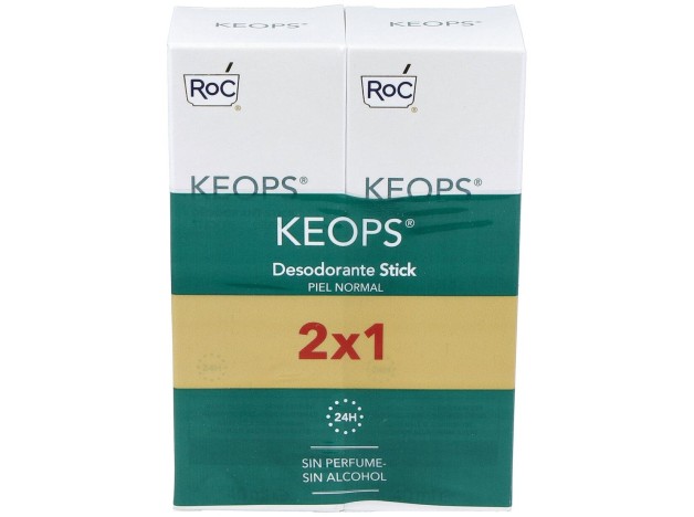 Pack Roc Keops Desodorante Stick Piel Normal, 2...