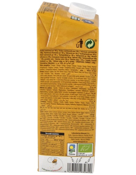 Bebida Vegetal De Avena Con Calcio 1Lt 6Uds.