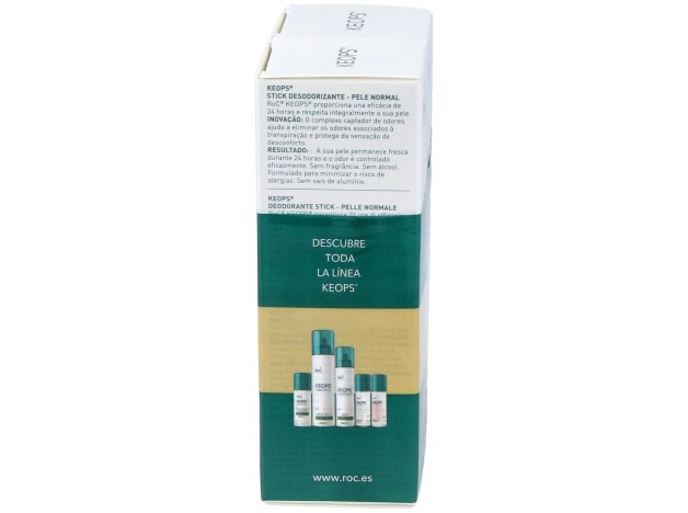 Pack Roc Keops Desodorante Stick Piel Normal, 2...