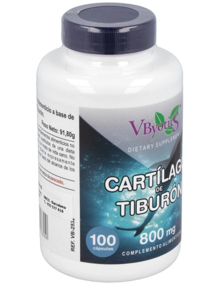 Cartilago De Tiburon 800Mg. 100Cap.