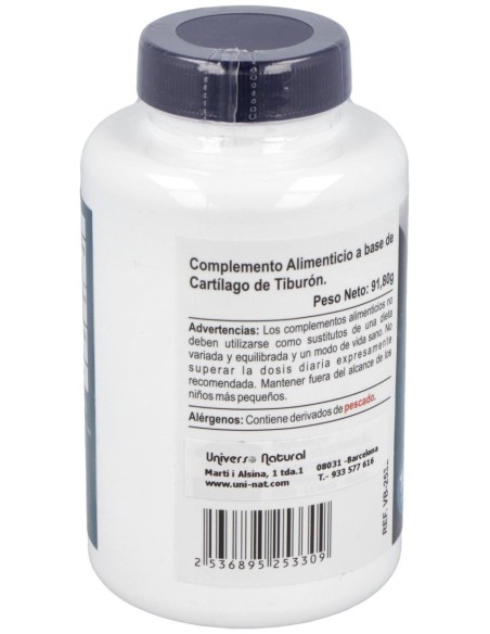 Cartilago De Tiburon 800Mg. 100Cap.