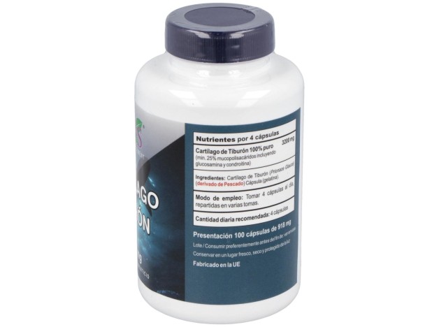 Cartilago De Tiburon 800Mg. 100Cap.