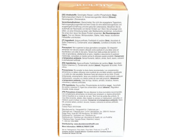Altrient Vitamina C Liposomal 30Sbrs.