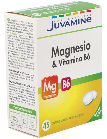 Urgo Juvamine Magnesio + Vitamina B6, 45 Comprimidos