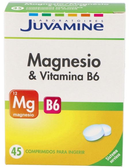 Urgo Juvamine Magnesio + Vitamina B6, 45 Comprimidos