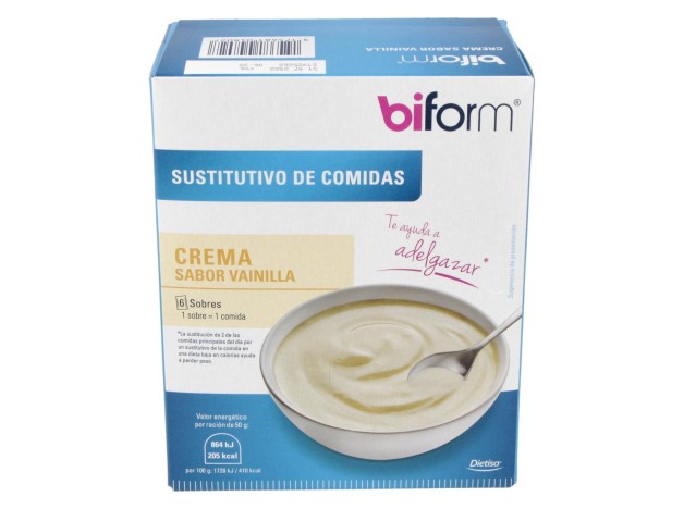 Biform Natillas Vainilla Sobres 6Uds
