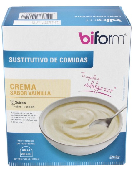 Biform Natillas Vainilla Sobres 6Uds