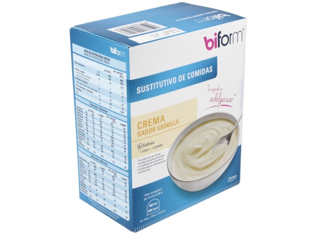 Biform Natillas Vainilla Sobres 6Uds