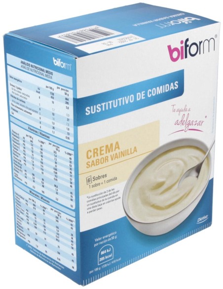 Biform Natillas Vainilla Sobres 6Uds