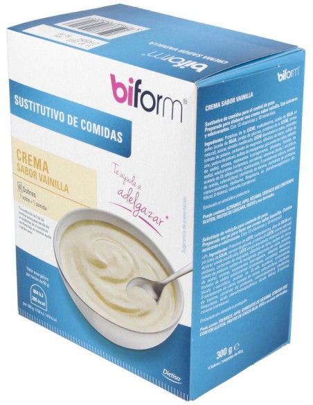 Biform Natillas Vainilla Sobres 6Uds