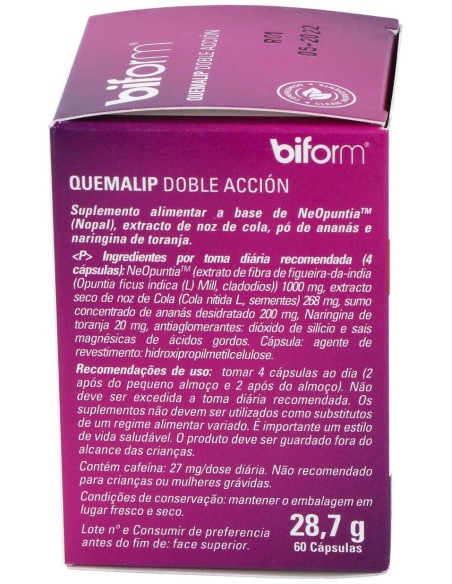 Biform Quemalip Doble Acción 60Cáps