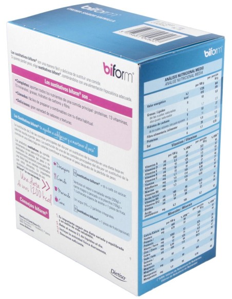 Biform Natillas Vainilla Sobres 6Uds