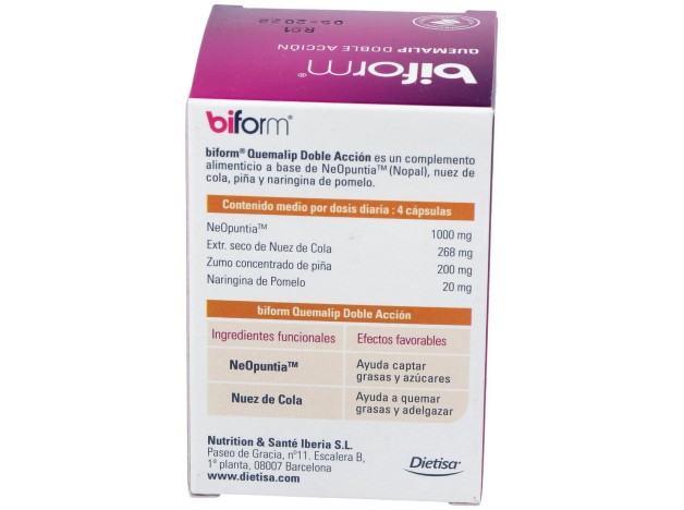 Biform Quemalip Doble Acción 60Cáps
