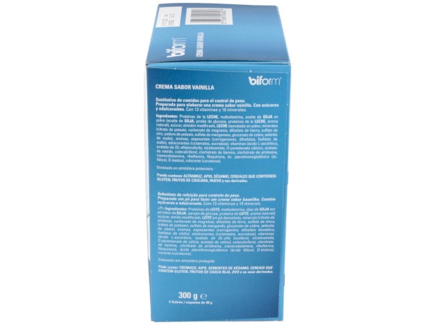Biform Natillas Vainilla Sobres 6Uds