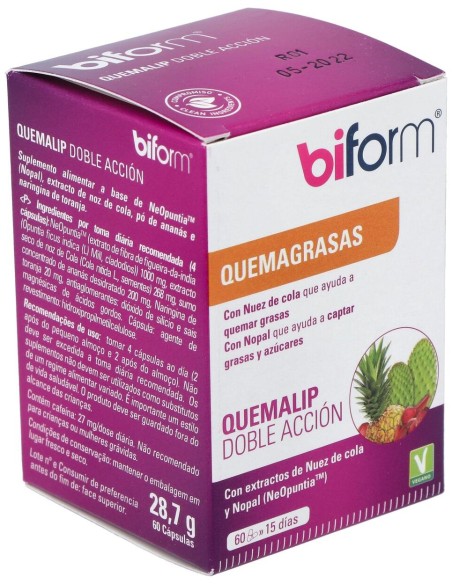 Biform Quemalip Doble Acción 60Cáps