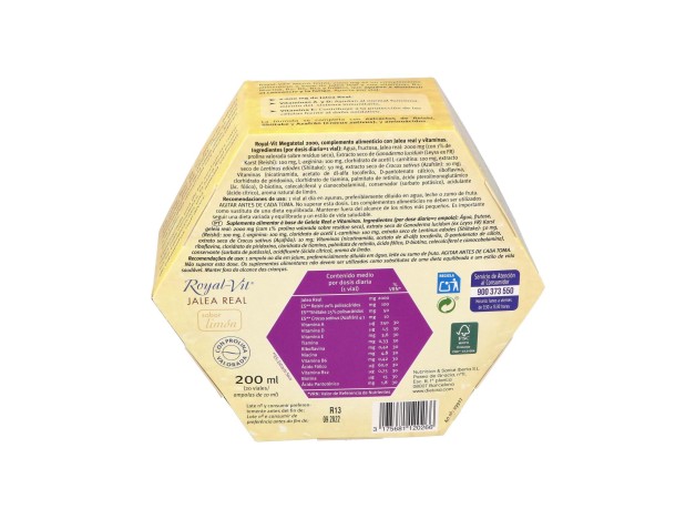 Royal-Vit Jalea Real Mega Total 2000Mg 20 Viales