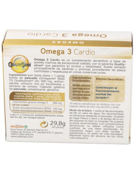 Dietisa Omega 3 Cardio 45 Perlas