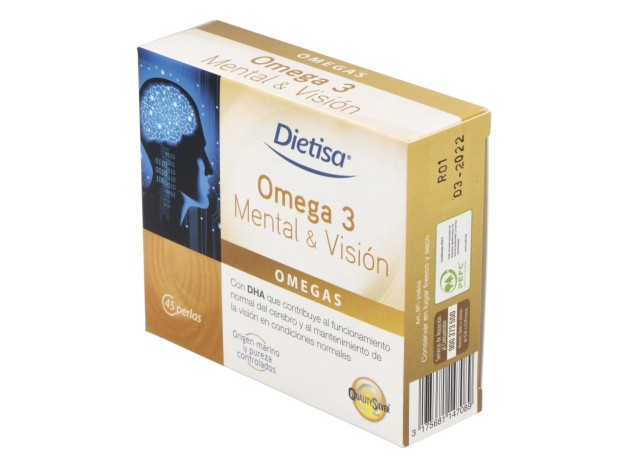 Dietisa Omega 3 Mental %26 Visión 45 Perlas