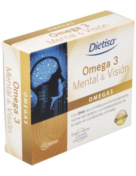 Dietisa Omega 3 Mental %26 Visión 45 Perlas
